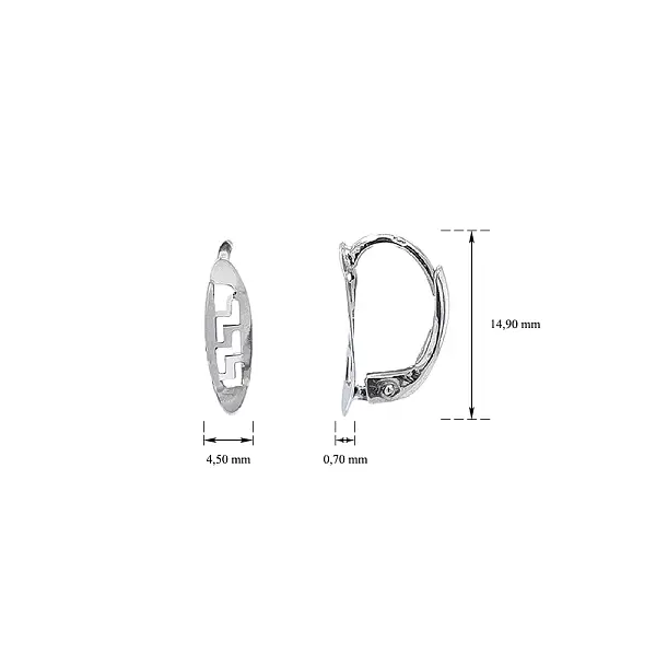Goldohrringe mit modernem geometrischem Design