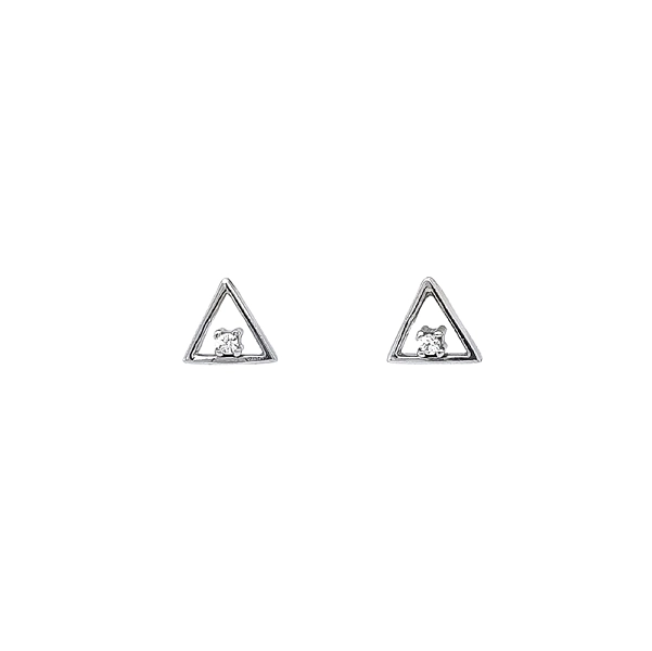 Ohrringe Triangle mit Zirkonia