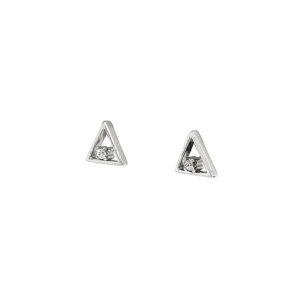 Ohrringe Triangle mit Zirkonia