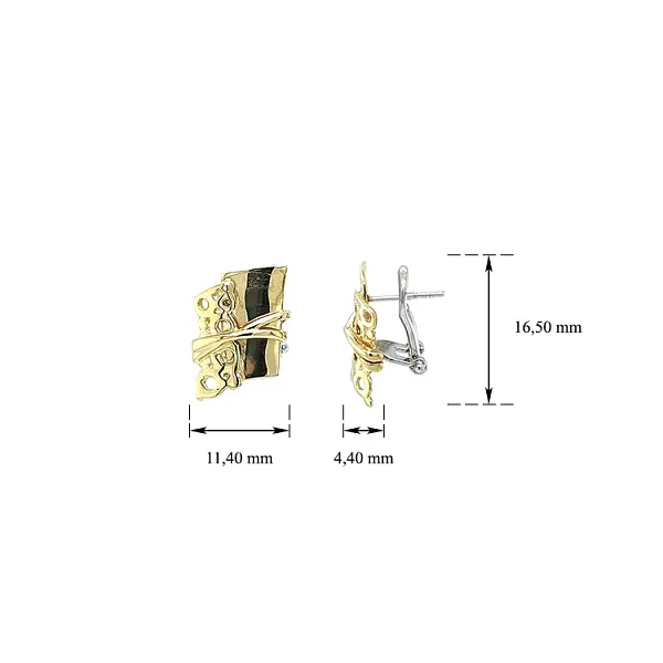 Ohrringe aus Kombinationsgold