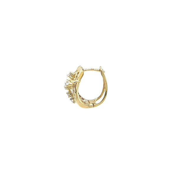 Gold-Ohrringe mit Zirkonen
