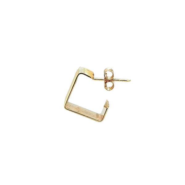 Gold-Ohrringe Halbkreise