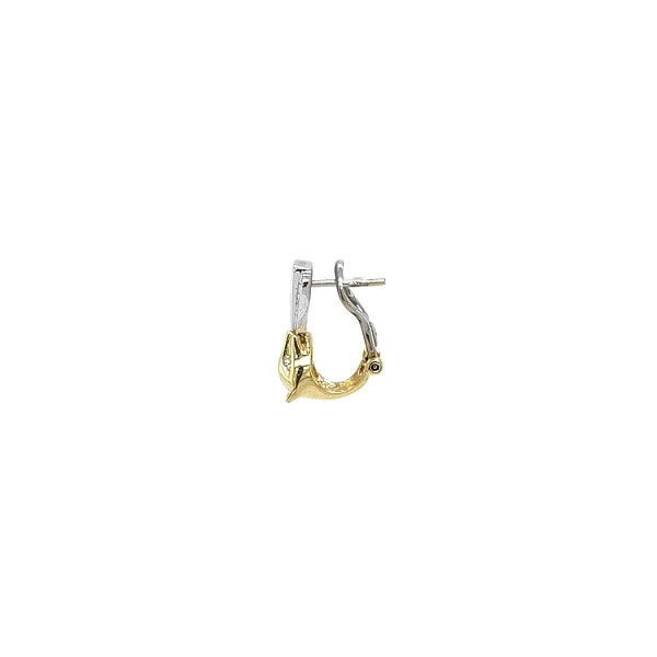 Ohrringe mit Zirkonen in Gold