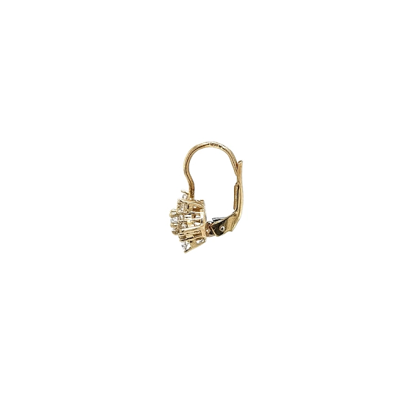 Gold-Ohrringe mit Zirkonen