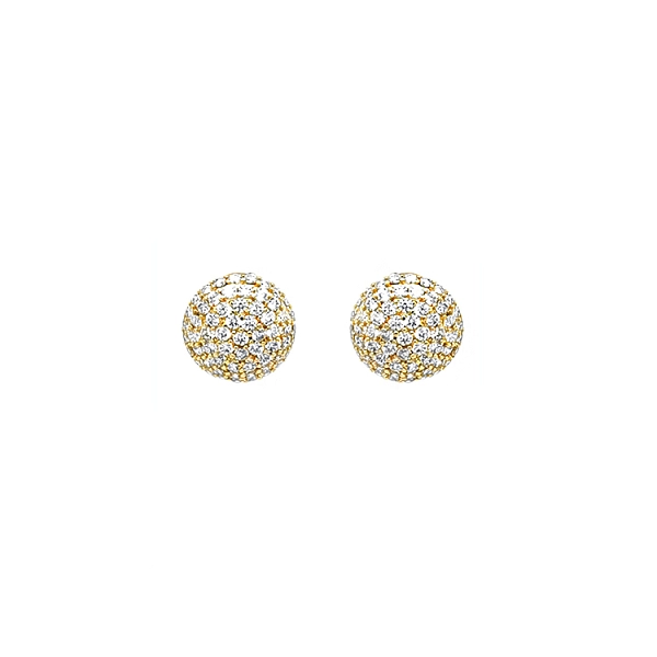 Gold-Ohrringe mit Zirkonen