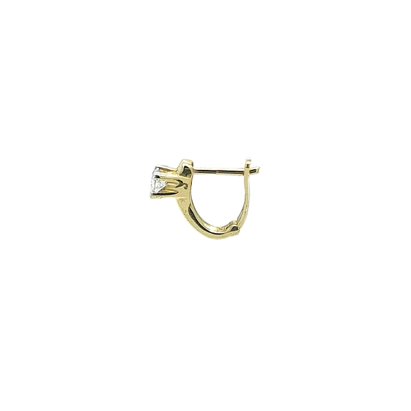 Gold-Ohrringe mit Zirkonen