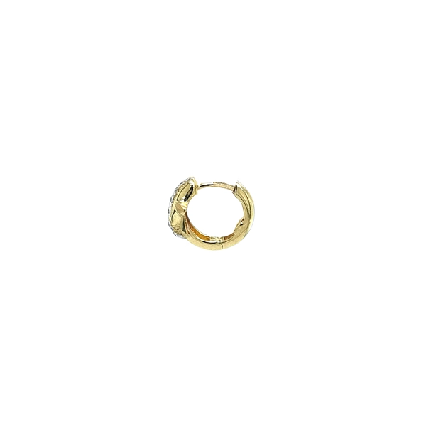 Gold-Ohrringe mit Zirkonen