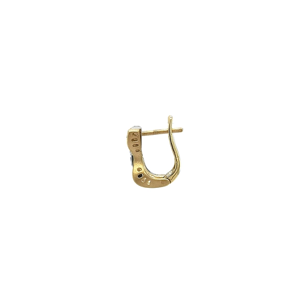 Ohrringe mit Zirkonen in Gold