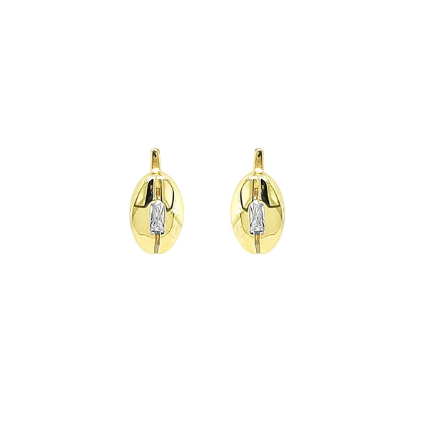 Gold-Ohrringe mit Zirkonen