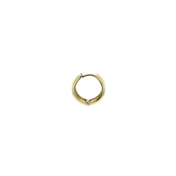 Goldene runde Ohrringe mit Wendefunktion