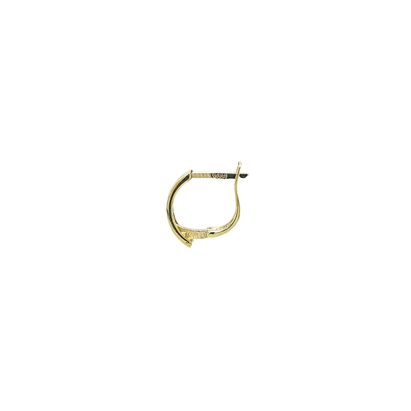 Minimalistische Halbkreis-Ohrringe in Gold