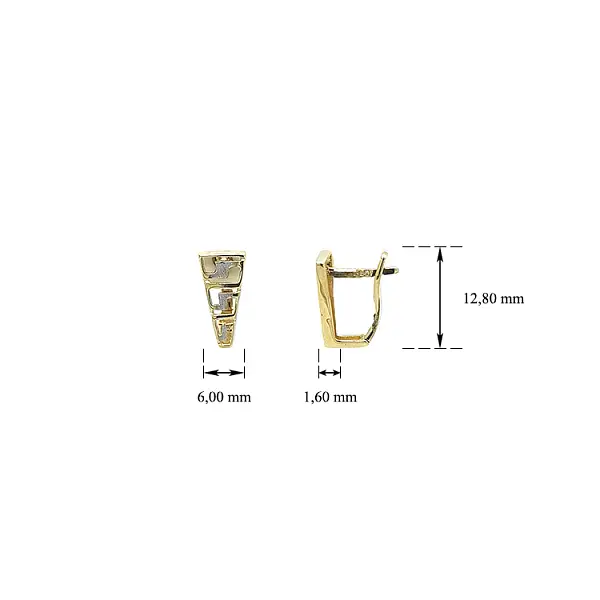 Ohrringe aus Kombinationsgold