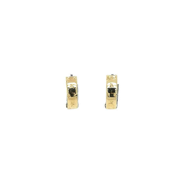 Doppelseitige Ohrringe aus Kombinationsgold