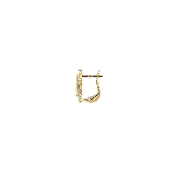 Gold-Ohrringe mit Zirkonen