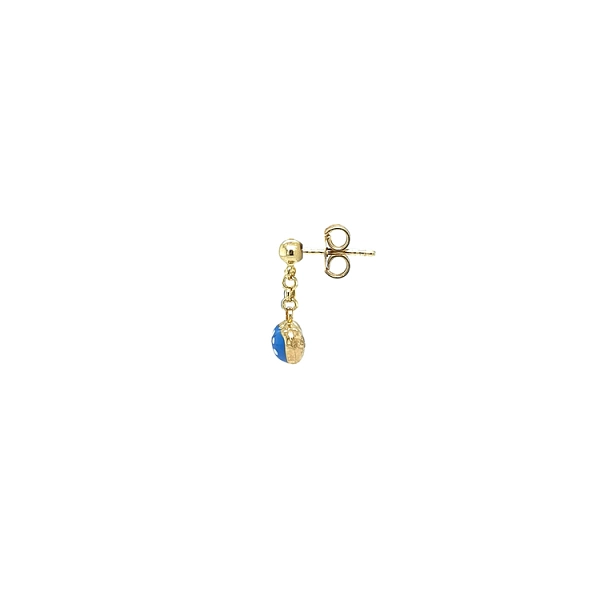Gold Baby Ohrringe Herz baumeln
