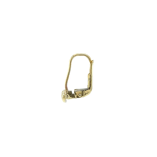 Elegante goldene Herzohrringe mit Zirkonia