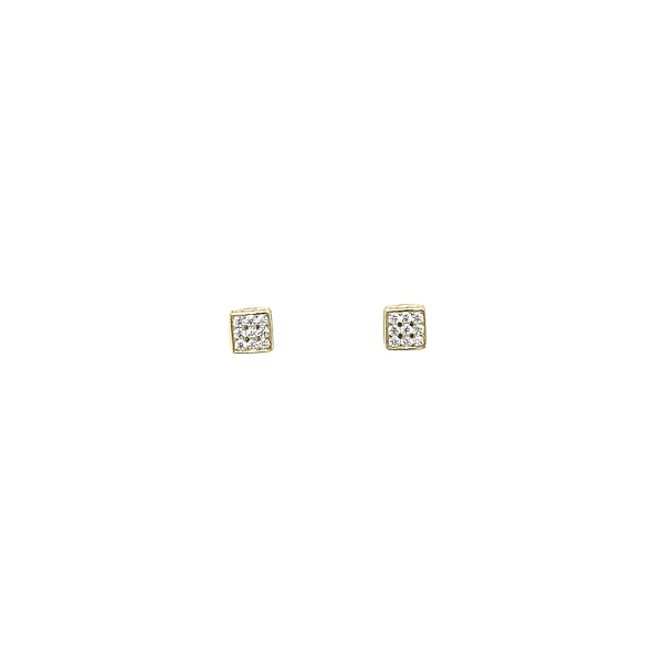 Gold-Ohrringe mit Zirkonen
