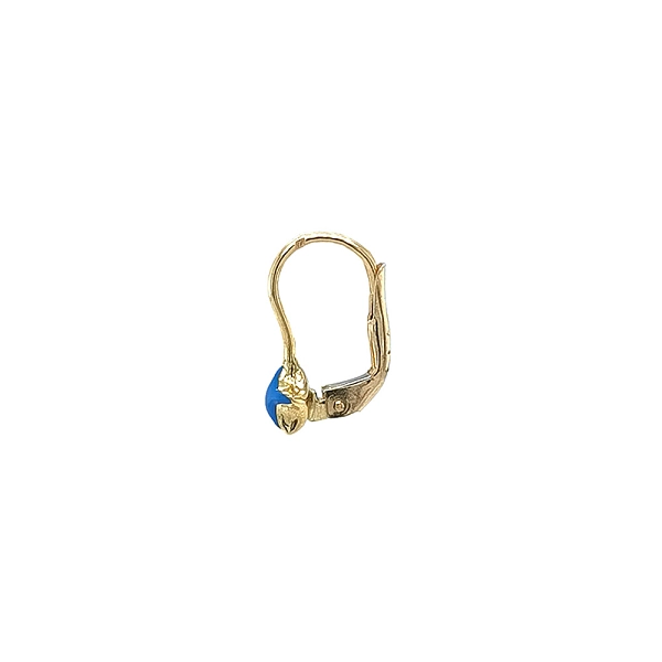Gold-Ohrringe mit blauen Sternen