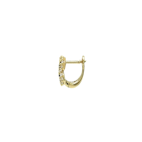 Gold-Ohrringe mit Zirkonen