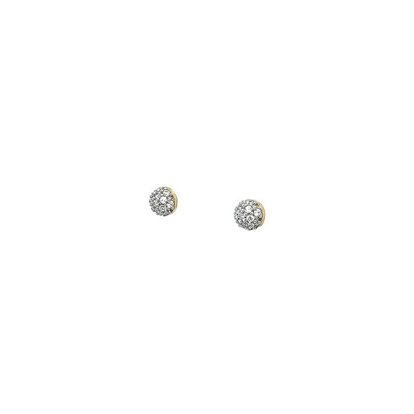 Gold-Ohrringe mit Zirkonen