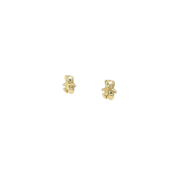 Goldene Baby-Bär-Ohrringe