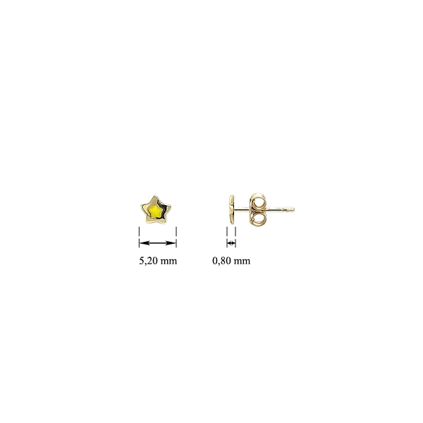 Gold-Ohrringe Seestern
