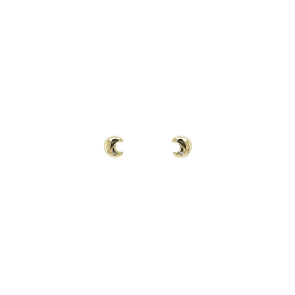 Gold-Pecek-Ohrringe Mond