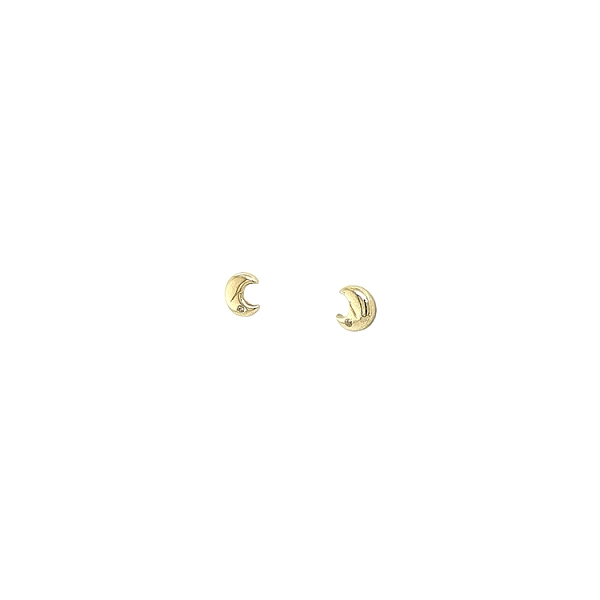 Gold-Pecek-Ohrringe Mond