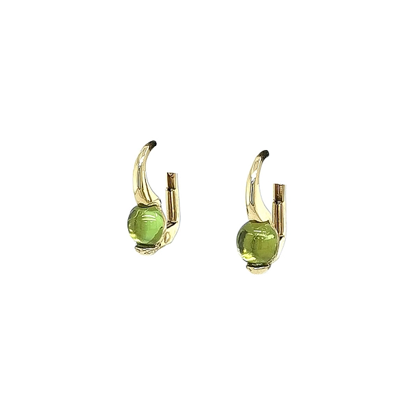 Gold-Ohrringe mit Peridot