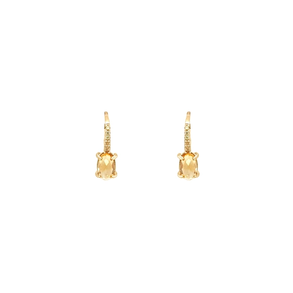 Gold-Ohrringe mit Zirkonen