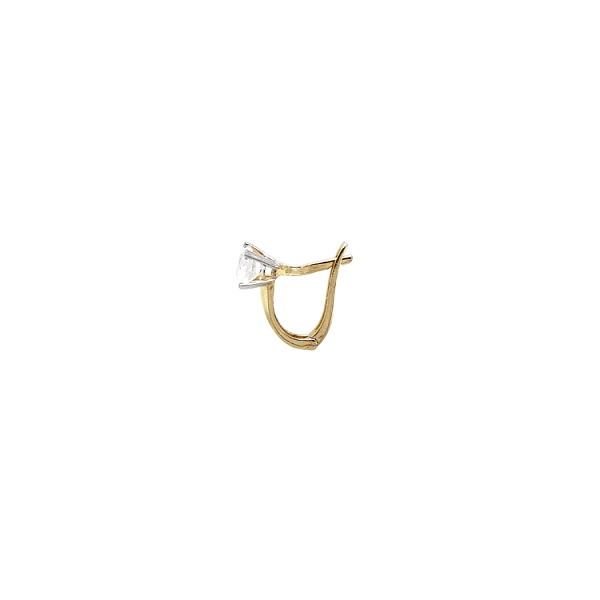 Gold-Ohrringe mit Zirkonen