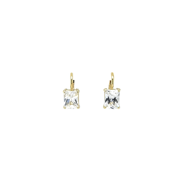 Gold-Ohrringe mit Zirkonen