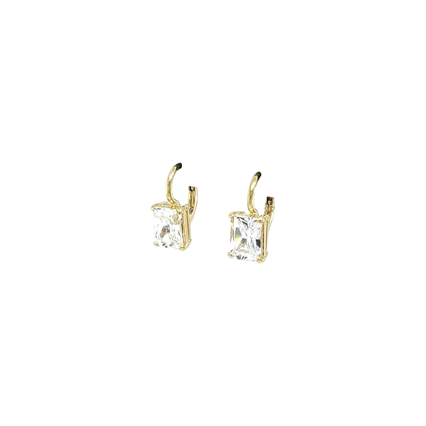 Gold-Ohrringe mit Zirkonen