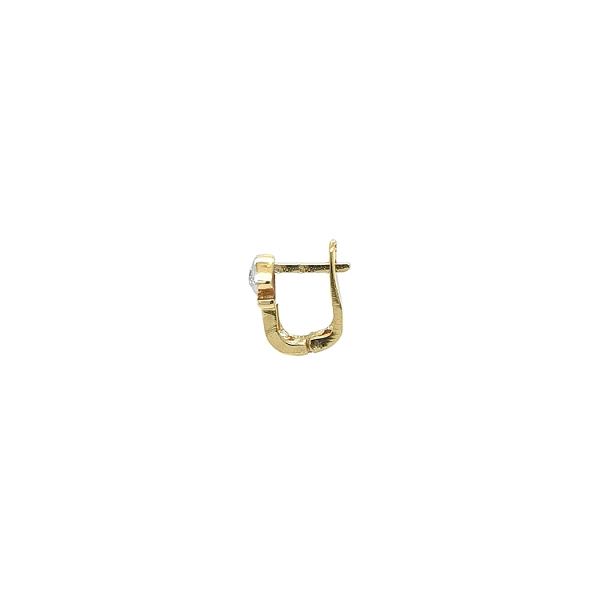 Gold-Ohrringe mit Zirkonen