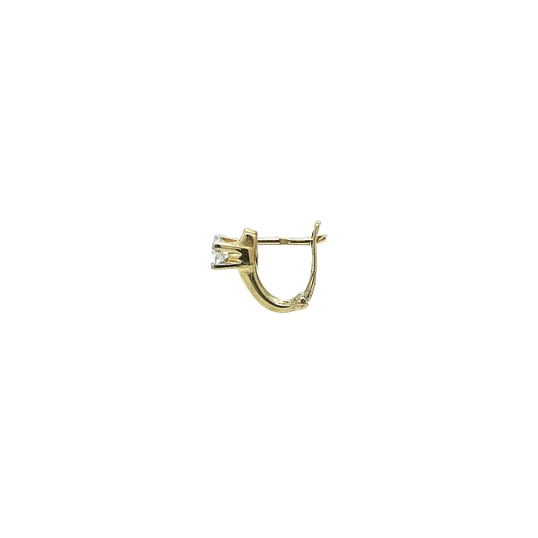 Gold-Ohrringe mit Zirkonen