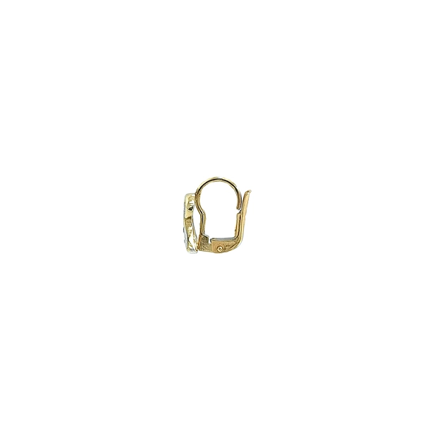 Ohrringe mit Zirkonen in Gold