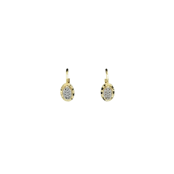 Gold-Ohrringe mit Zirkonen
