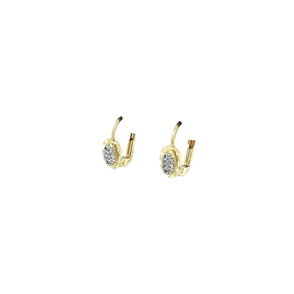 Gold-Ohrringe mit Zirkonen