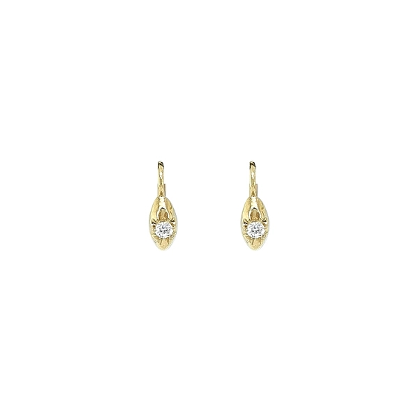 Gold-Ohrringe mit Zirkonen