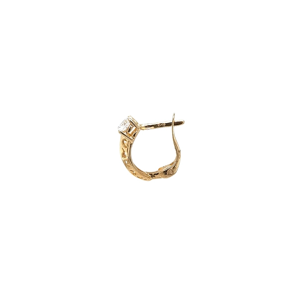 Gold-Ohrringe mit Zirkonen