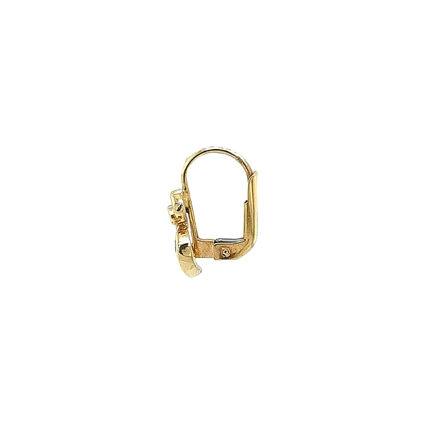 Gold-Ohrringe mit Zirkonen