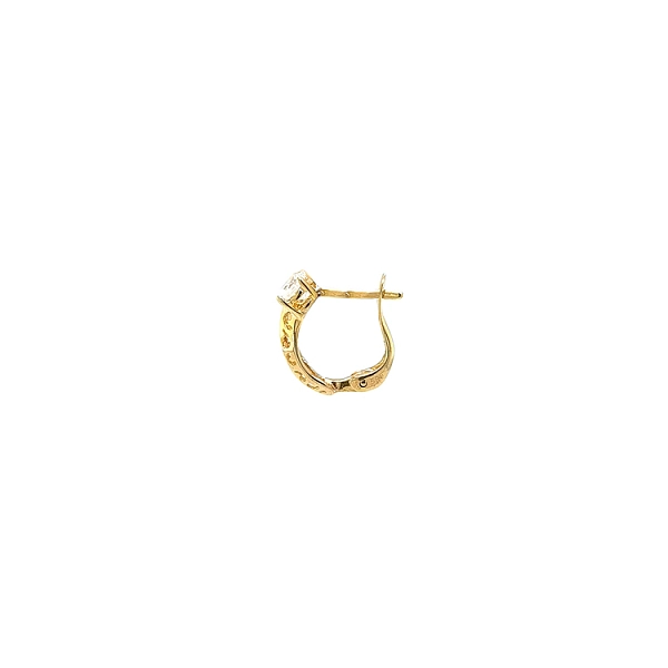 Gold-Ohrringe mit Zirkonen