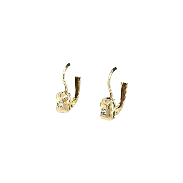 Gold-Ohrringe mit Zirkonen