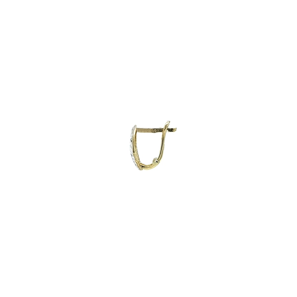 Ohrringe mit Zirkonen in Gold