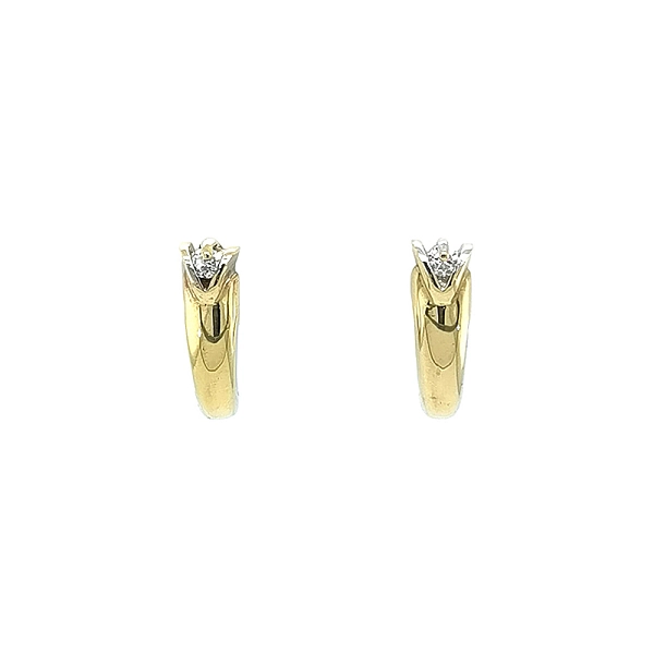 Gold-Ohrringe mit Zirkonen