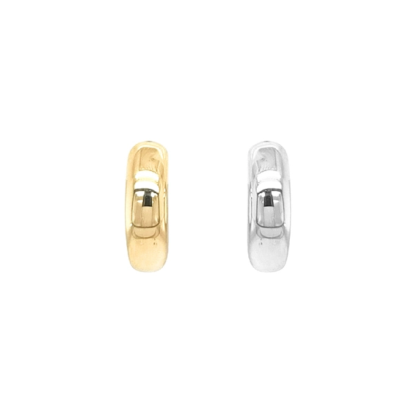 Goldene runde Ohrringe mit Wendefunktion