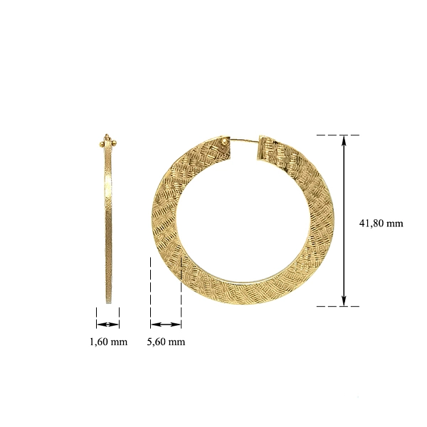 Gold Runde Ohrringe