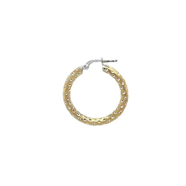 Runde Ohrringe aus Kombinationsgold