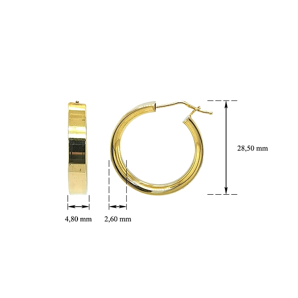 Gold Runde Ohrringe
