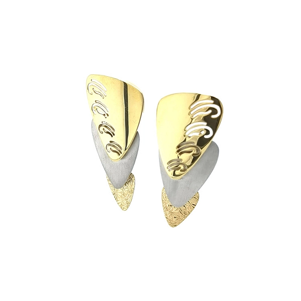 Ohrringe aus kobminiertem Gold